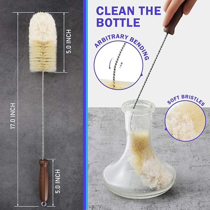 Hookah Brush Cleaning Kit 4 Brushes， Hookah Set | Bottle Cleaner Tube Pipe - Image 2