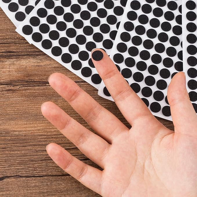 735pcs Small Felt Furniture Pads, Self-Adhesive EVA Foam Dot Circles, Round - Image 3