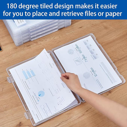 4 Pack A4 Paper Storage Box, 8.5 x 11 Project Case - Image 6