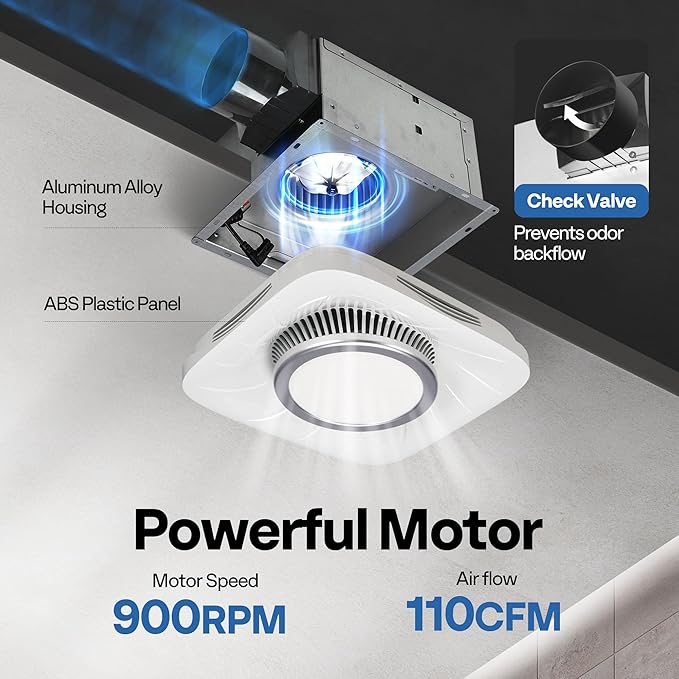 VIVOHOME Bathroom Exhaust Fan - Image 4