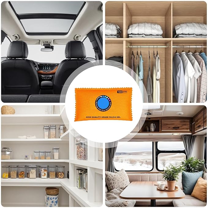 Closet Dehumidifier Bag, 14x8cm Desiccant Moisture Absorber Damp Proof Pack - Image 5