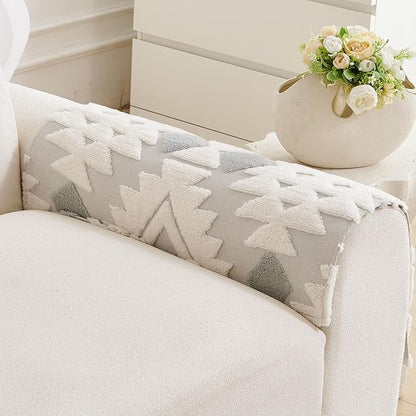 Boho Plush Couch Covers for Sofa Washable, Fuzzy Soft Couch Cover for Sectional - Image 3