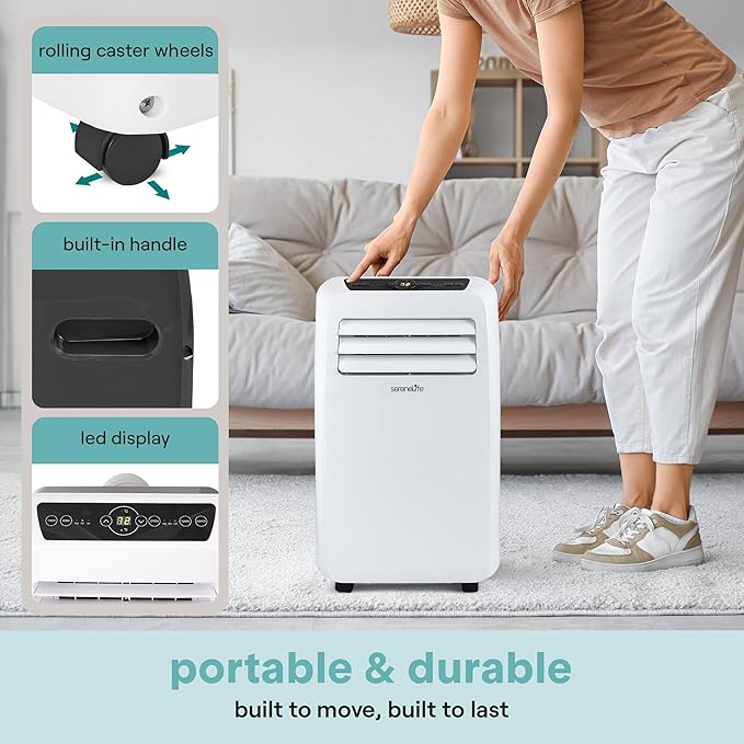 SereneLife Small Air Conditioner Portable 12, 000 BTU - Image 4