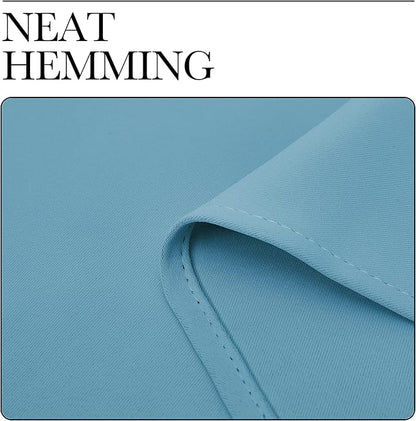 NICETOWN Window Curtains for Bedroom, Teal Blue, 2 Panels, W42 x L48 -Inch - Image 6