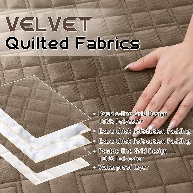 Arfntevss Waterproof Recliner Sectional Couch Covers - Image 3