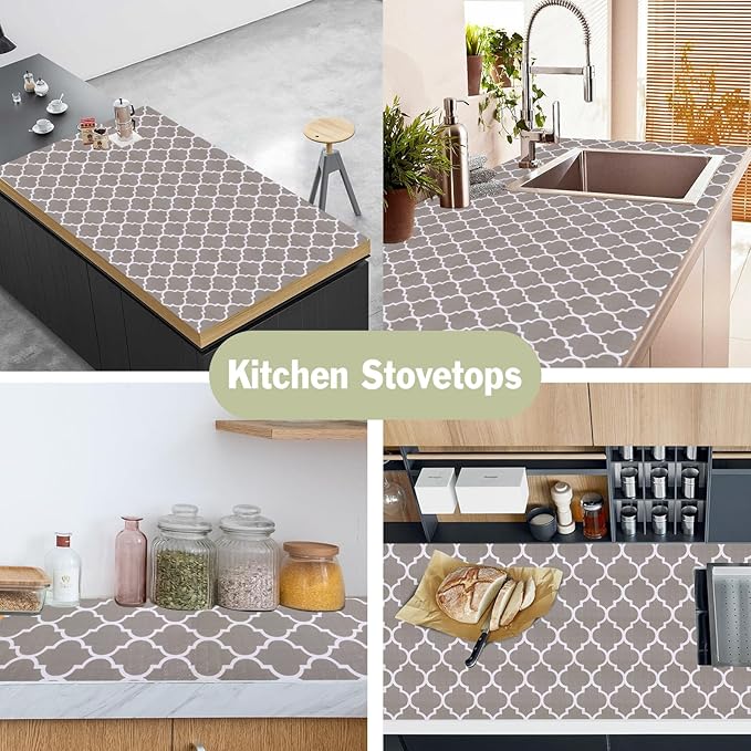 Drawer and Shelf Liner for Kitchen Cabinet: 17 in X 30 Ft Non Slip Waterproof - Image 6