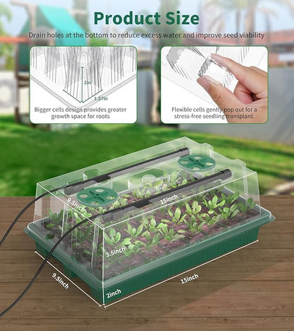 Seed Starter Tray, 80-Cells Seedling Starter Trays - Image 5