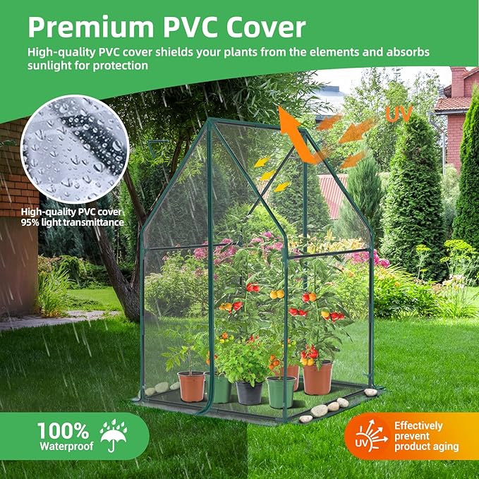 Mini Greenhouse for Indoor Outdoor: Ohuhu Portable Green House - Image 2