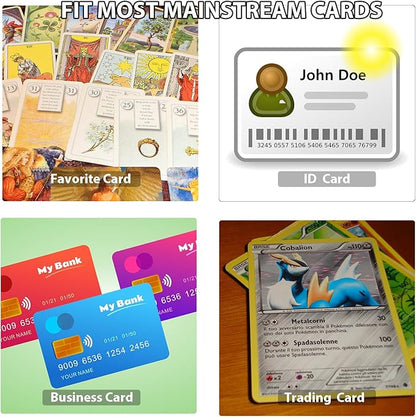 4 Pcs Mini Trading Card Case Clear Plastic Storage Box Game Card Deck Box Cards - Image 3
