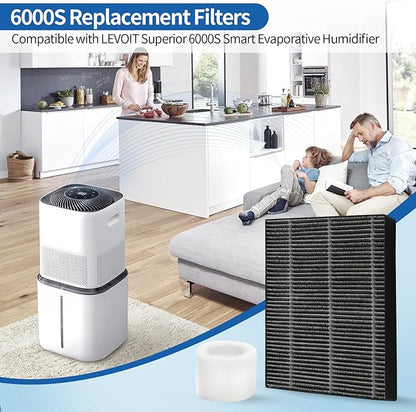 4-Pack Humidifier Premium Replacement Filters - Image 2