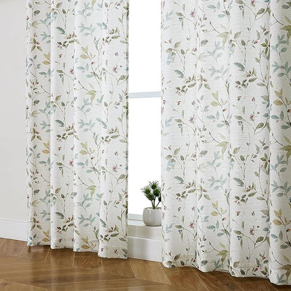 Chyhomenyc Roman Linen Blend Curtains 90 Inch Length 2 Panels Set, Light - Image 7