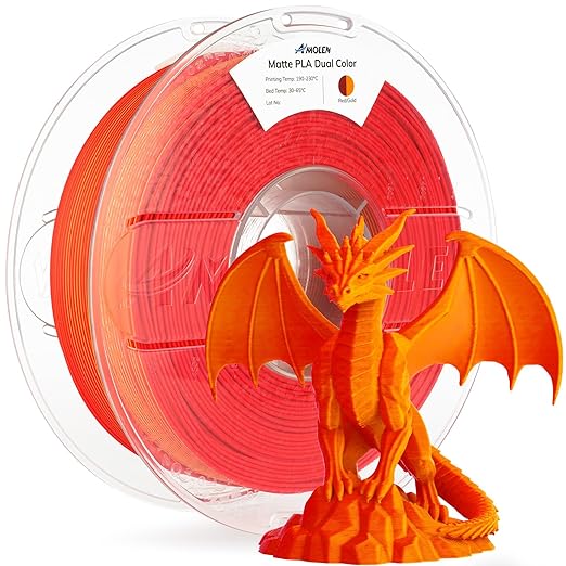 AMOLEN Matte PLA 3D Printer Filament by AMOLEN