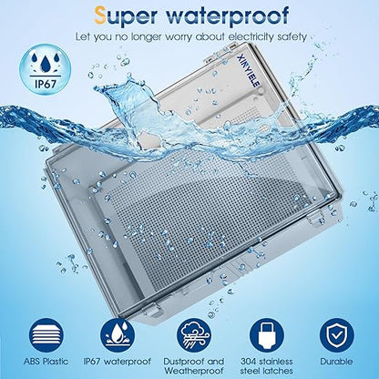 Waterproof Outdoor Project ABS Plastic Junction Box IP67 Weatherproof Dustproof - Image 2