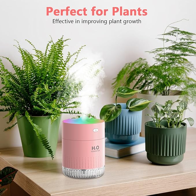 Portable Small Humidifiers for Bedroom Baby, Rechargeable Mini Cool Mist Plant - Image 5