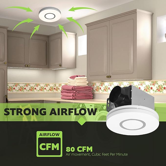 Homewerks 7141-80-RGB Bathroom Fan - Image 8