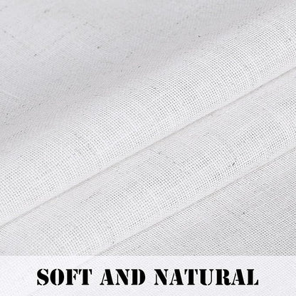 H.VERSAILTEX Light Filtering Linen Textured Curtains Window Treatment Privacy - Image 4