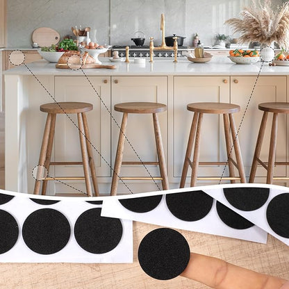 160 Pcs Small Felt Furniture Pads, Self-Adhesive EVA Foam Dot Circles, Round - Image 5