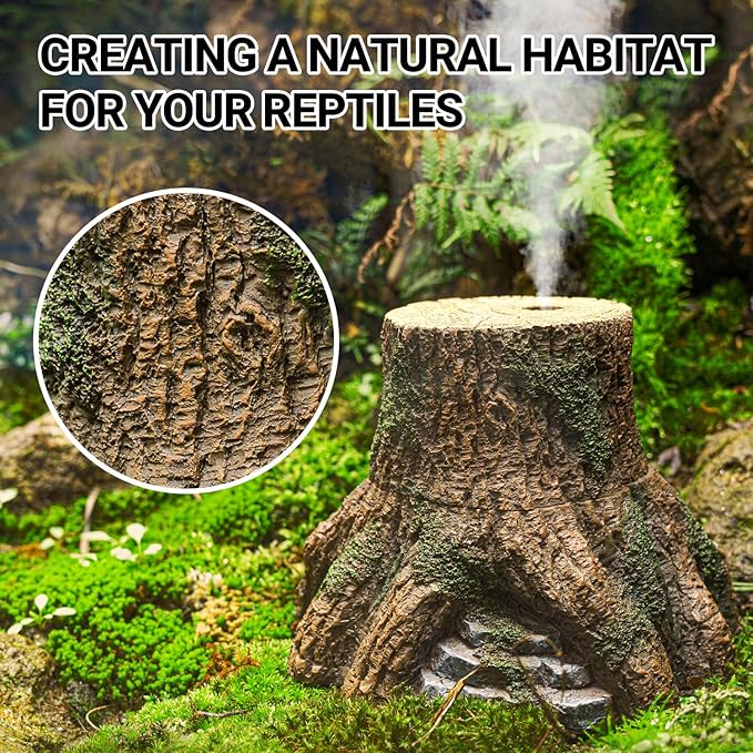 REPTIZOO Reptile Humidifier Fogger, Tree Trunk Humidifier - Image 4