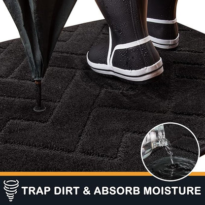 PURRUGS Dirt Trapping Door Mat 32" x 70", Non-Slip Machine Washable Entry Rug - Image 5