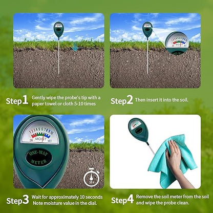 2 Pcs Green Soil Moisture Meter, Plant Water Meter, Moisture Meter - Image 6