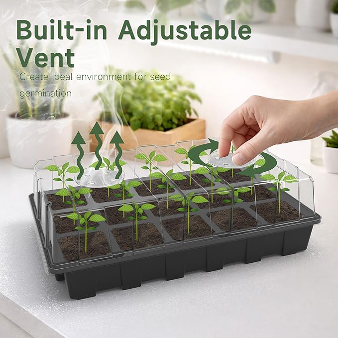 Gardzen 10-Pack Seed Starter Kits, Reusable Plant Germination Trays - Image 5