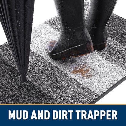 Smiry Dog Door Mat for Muddy Paws, Absorbs Moisture and Dirt, Low-Profile - Image 3