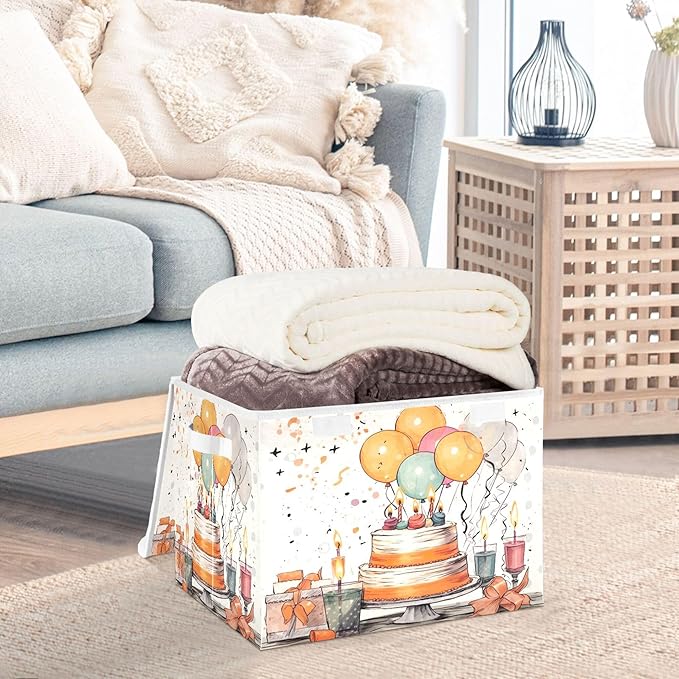 xigua Happy Birthday Pattern Storage Bins - Image 5