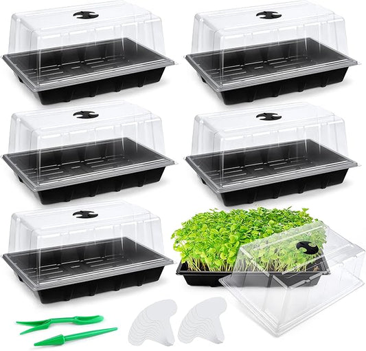 6 Packs Seed Starter Tray Kits by Hahood