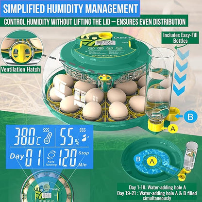 Dural's DX5® | Professional 18 Egg Incubator - Image 4