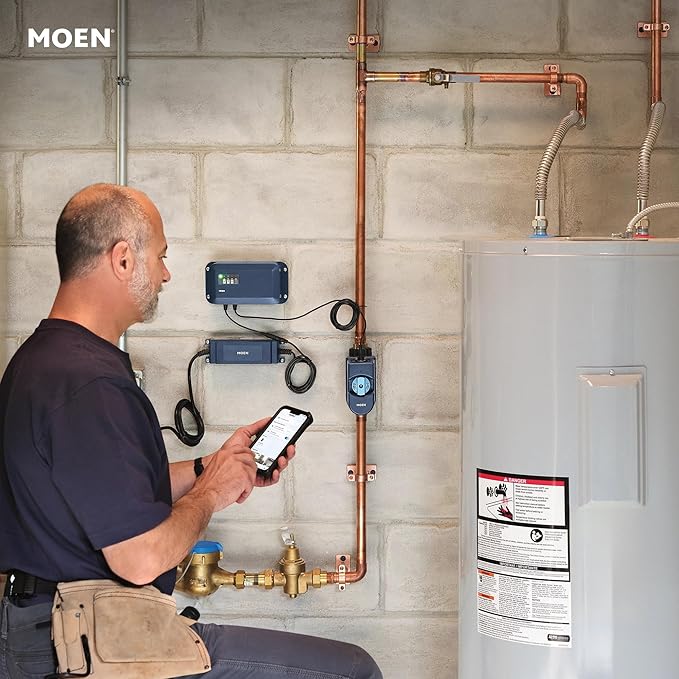 Moen Flo Smart Water Monitor and Automatic Shutoff Sensor, Wi-Fi Connected - Image 18