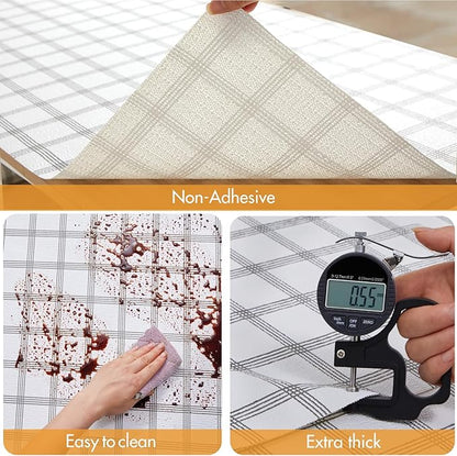 Viseeko Shelf and Drawer Liner for Kitchen Cabinet, Non-Adhesive Cabinet Liners - Image 5