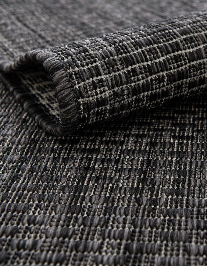 Unique Loom Collection Casual Transitional Solid Heathered Indoor/Outdoor - Image 4