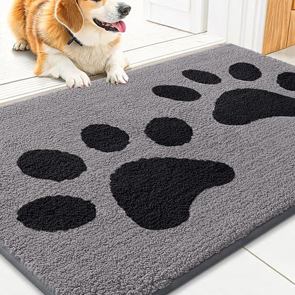 Smiry Dog Door Mat for Muddy Paws, Absorbs Moisture and Dirt, Low-Profile by Smiry
