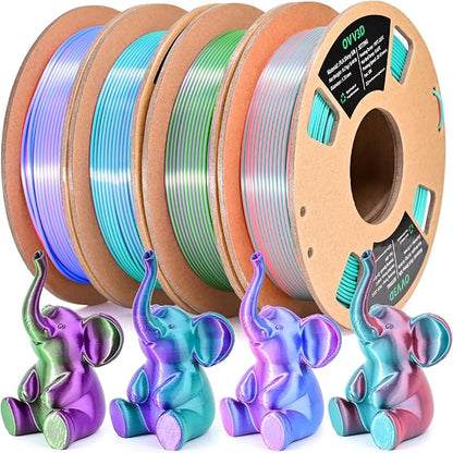 OVV3D 3D Printer Filament, PLA Filament 1.75mm Bundle, Dual Color Filament - Image 7