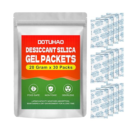 Moisture Absorbers, Silica Gel Packets, 20 Gram by DOTUHAO