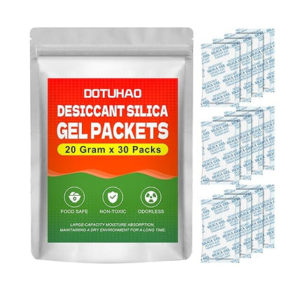 Moisture Absorbers, Silica Gel Packets, 20 Gram by DOTUHAO