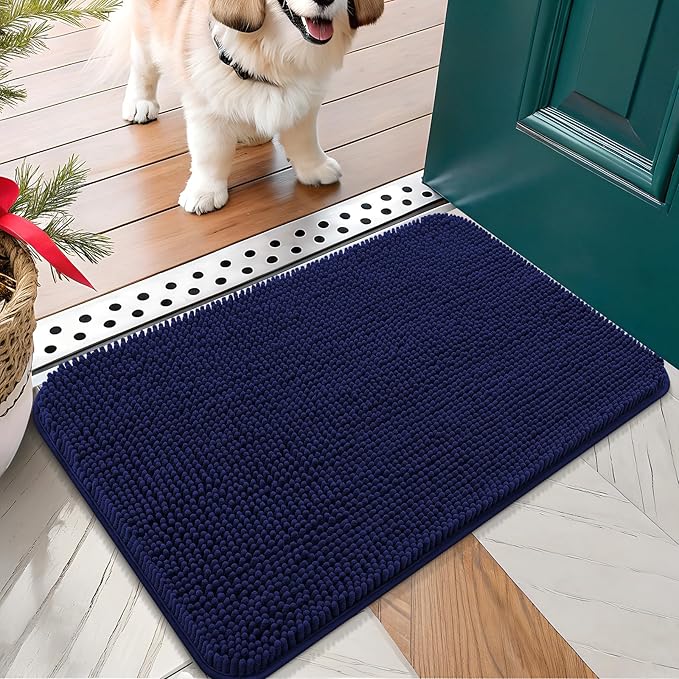 OLANLY Dog Door Mat for Muddy Paws 24x16, Absorbs Moisture and Dirt, Absorbent by OLANLY