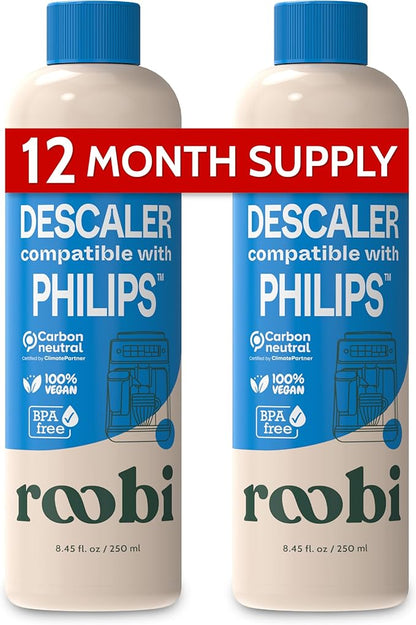 Roobi Philips Compatible Descaling Solution & Cleaner. Specially Formulated by Roobi
