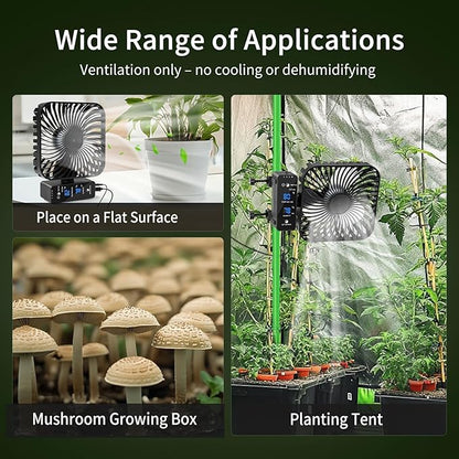 Grow Tent Fan 6”, LCD Display - Image 7