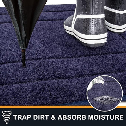PURRUGS Dirt Trapping Door Mat 24" x 59", Non-Slip/Skid Machine Washable - Image 3