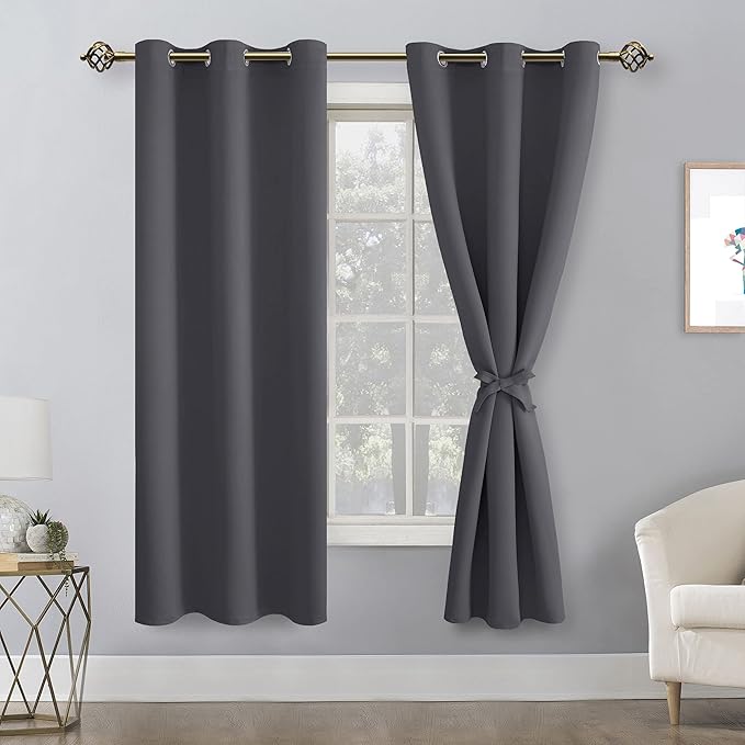 Hiasan Blackout Curtains for Bedroom, Thermal Insulated, Light Blocking - Image 2