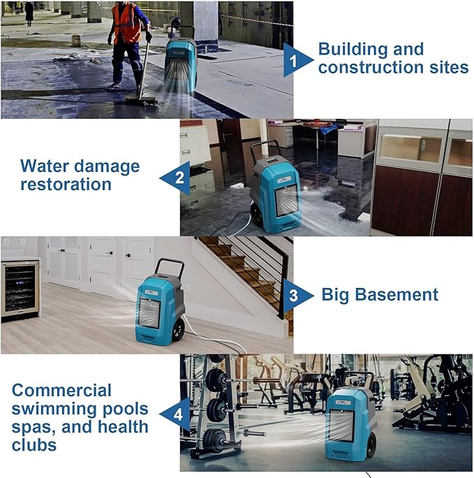 ALORAIR 180 Pints Commercial Dehumidifier - Image 6