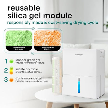 SereneLife 2-in-1 91 Oz Dehumidifier - Image 6