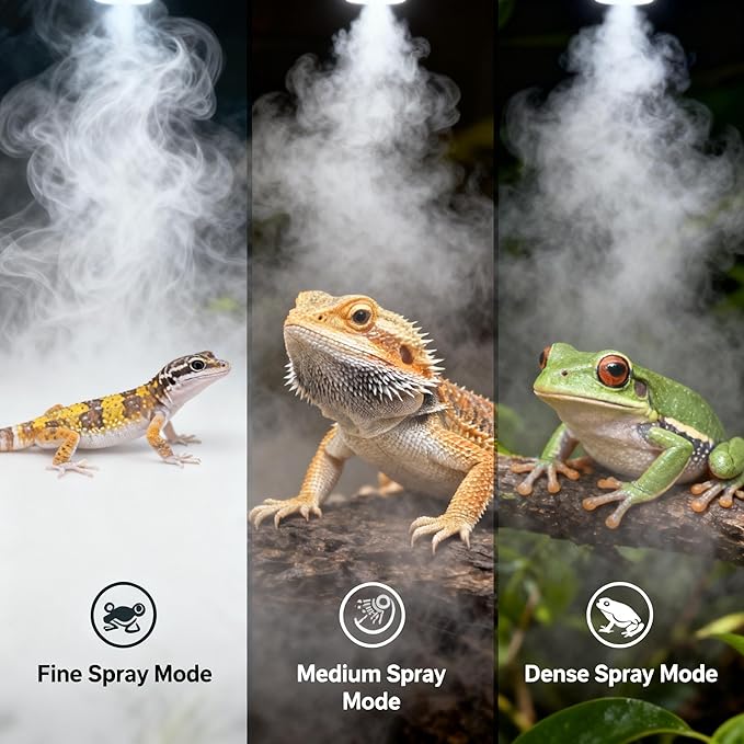 Reptile Mister System, Mister for Reptile Tank Terrarium Fogger/Humidifier & - Image 2