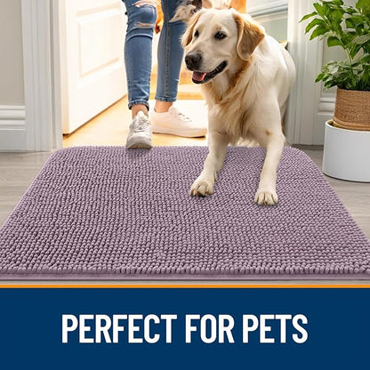 OLANLY Dog Door Mat for Muddy Paws 40x24, Absorbs Moisture and Dirt, Absorbent - Image 6