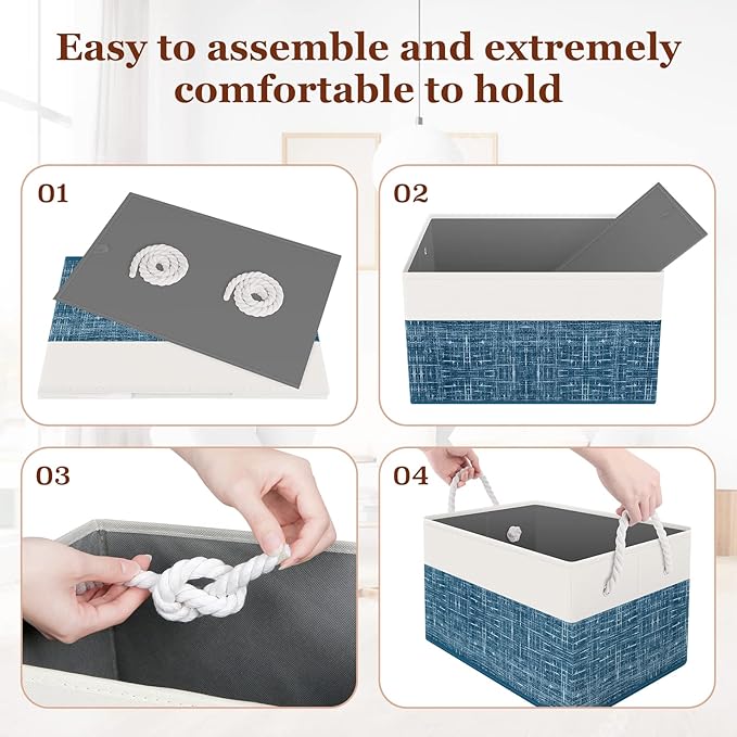 Storage Bin, Collapsible Storage Basket - Image 4