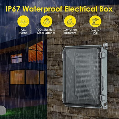 Waterproof Electrical Junction Box, IP67 ABS Plastic Junction Box Enclosure - Image 2