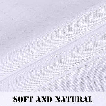H.VERSAILTEX Linen Curtains Elegant Natural Linen Blended Curtains Energy - Image 4