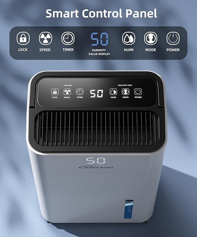 BRITSOU 34 Pint Dehumidifier, Smart Dehumidifiers - Image 3