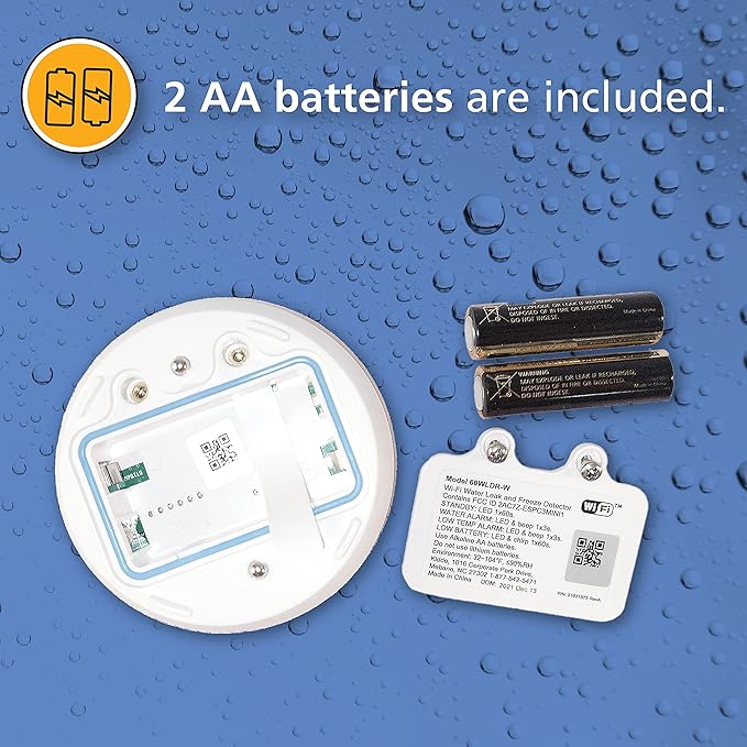 Kidde WiFi Water Leak Detector & Freeze Alarm, Alexa Device, Smart Leak Detector - Image 8